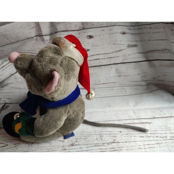 petting zoo 1994 animated plush Christmas mouse Non Working READ - Picture 4 of 16